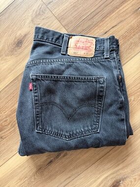 Levi's 501 Men's Black Straight Jeans